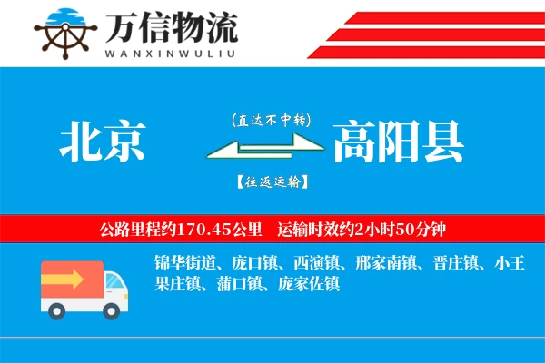 北京到高阳县物流公司