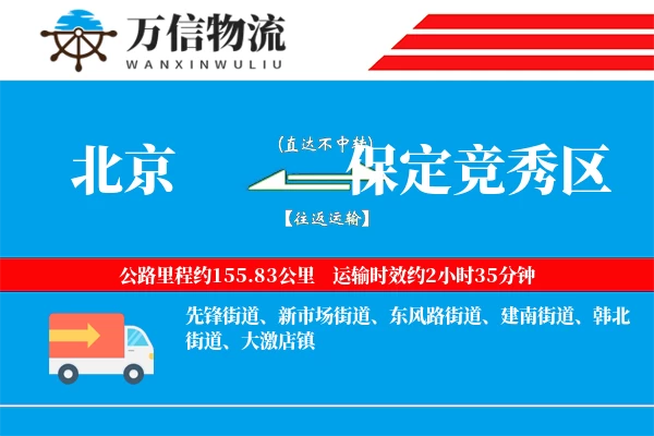 北京到保定竞秀区物流公司