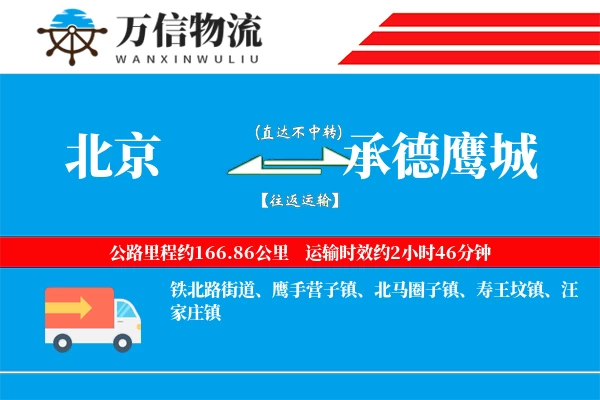 北京到承德鹰城物流公司
