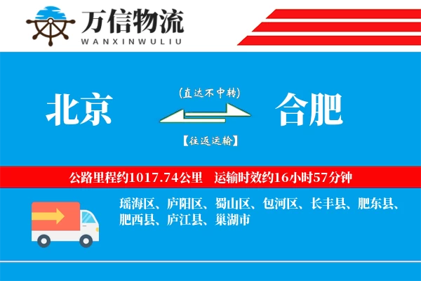 北京到合肥物流公司