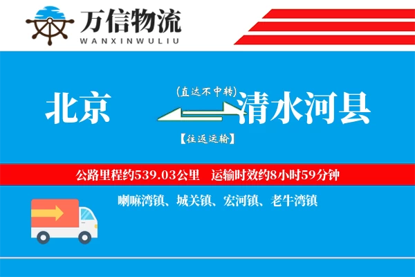 北京到清水河县物流公司