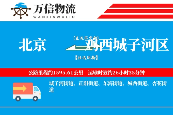 北京到鸡西城子河区物流公司
