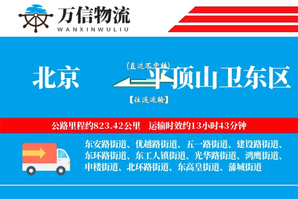 北京到平顶山卫东区物流公司
