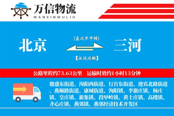 北京到三河物流公司