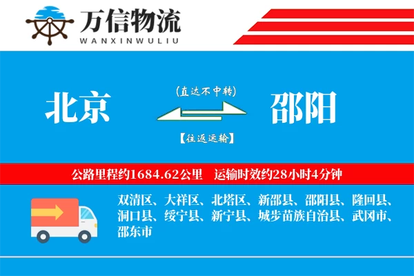 北京到邵阳物流公司