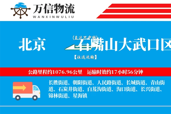 北京到石嘴山大武口区物流公司