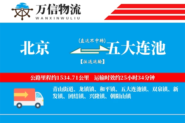 北京到五大连池物流公司