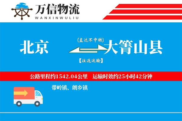 北京到大箐山县物流公司