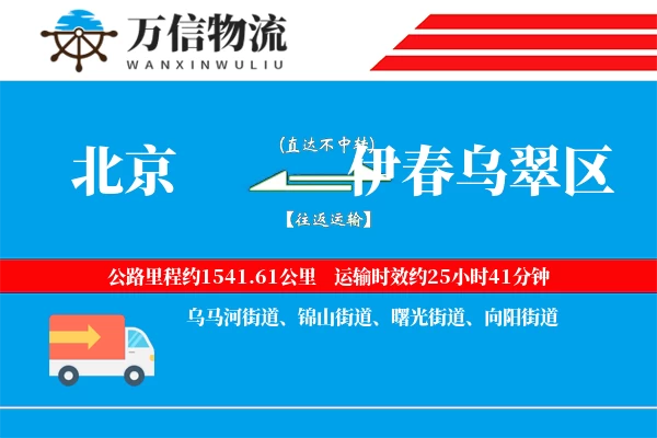 北京到伊春乌翠区物流公司