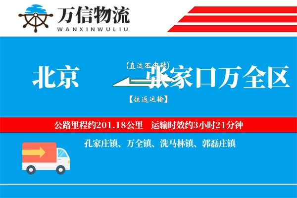 北京到张家口万全区物流公司
