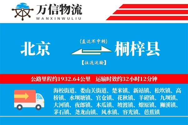 北京到桐梓县物流公司
